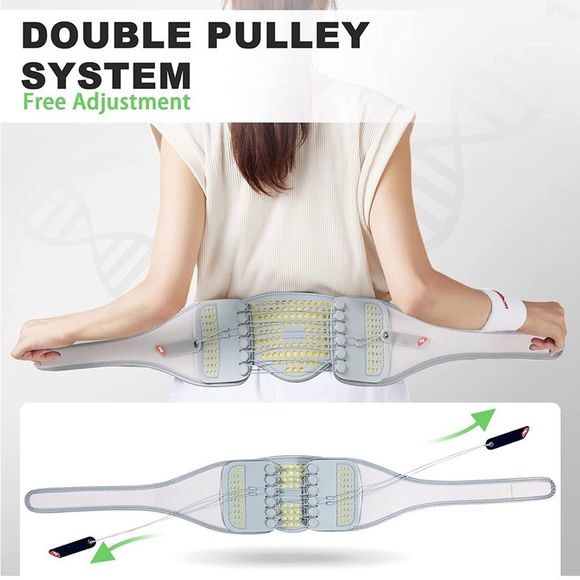 SS-Belt Lumbar Support Back Brace - Relief from Back Pain, Breathable Design - Picture 6 of 7